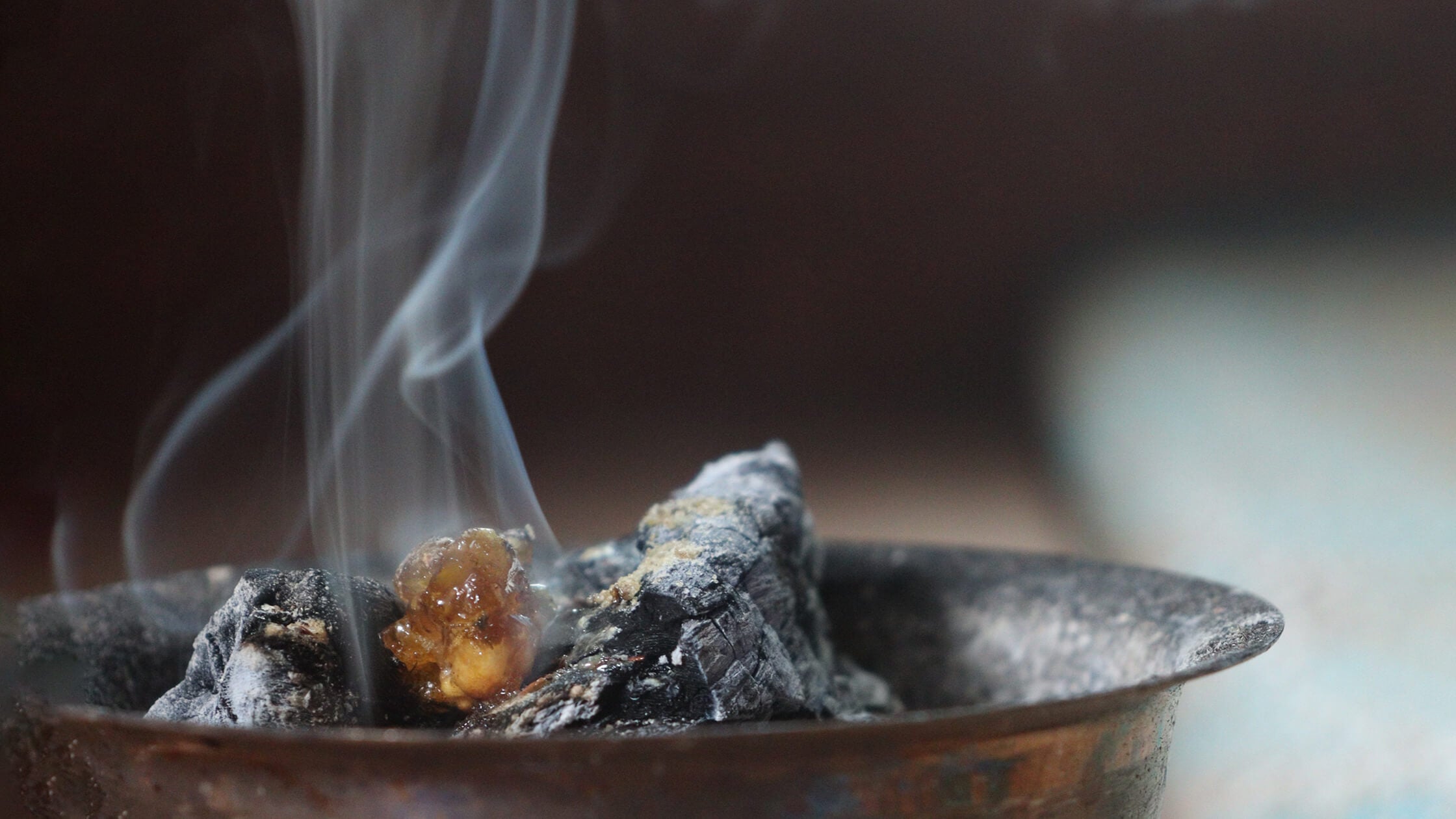 Burning Frankincense Incense Resin 