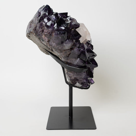 Amethyst Druze With Calcite - Grade AAA (11 kg)