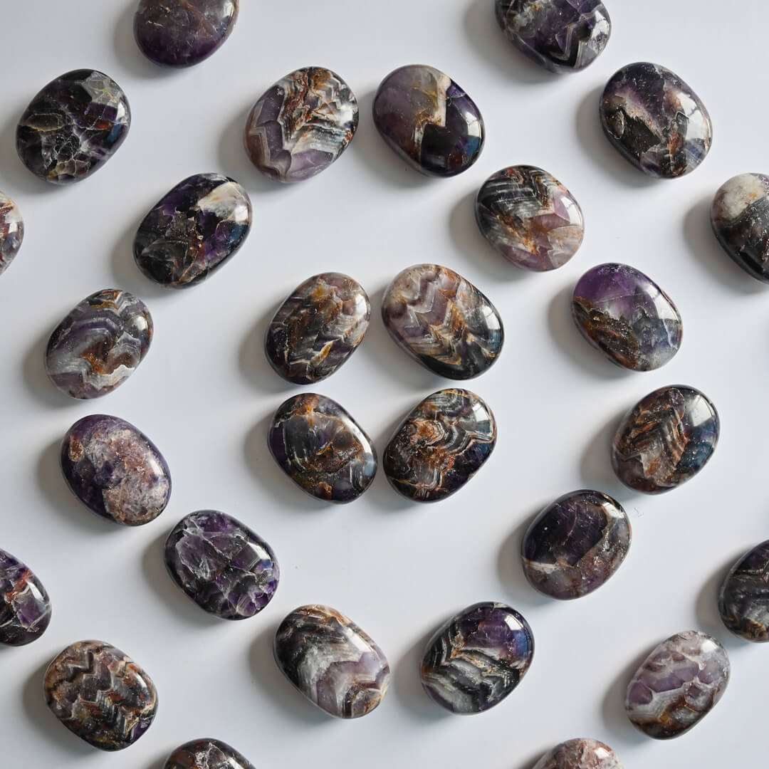 Designs with Amethyst Palm Stones 