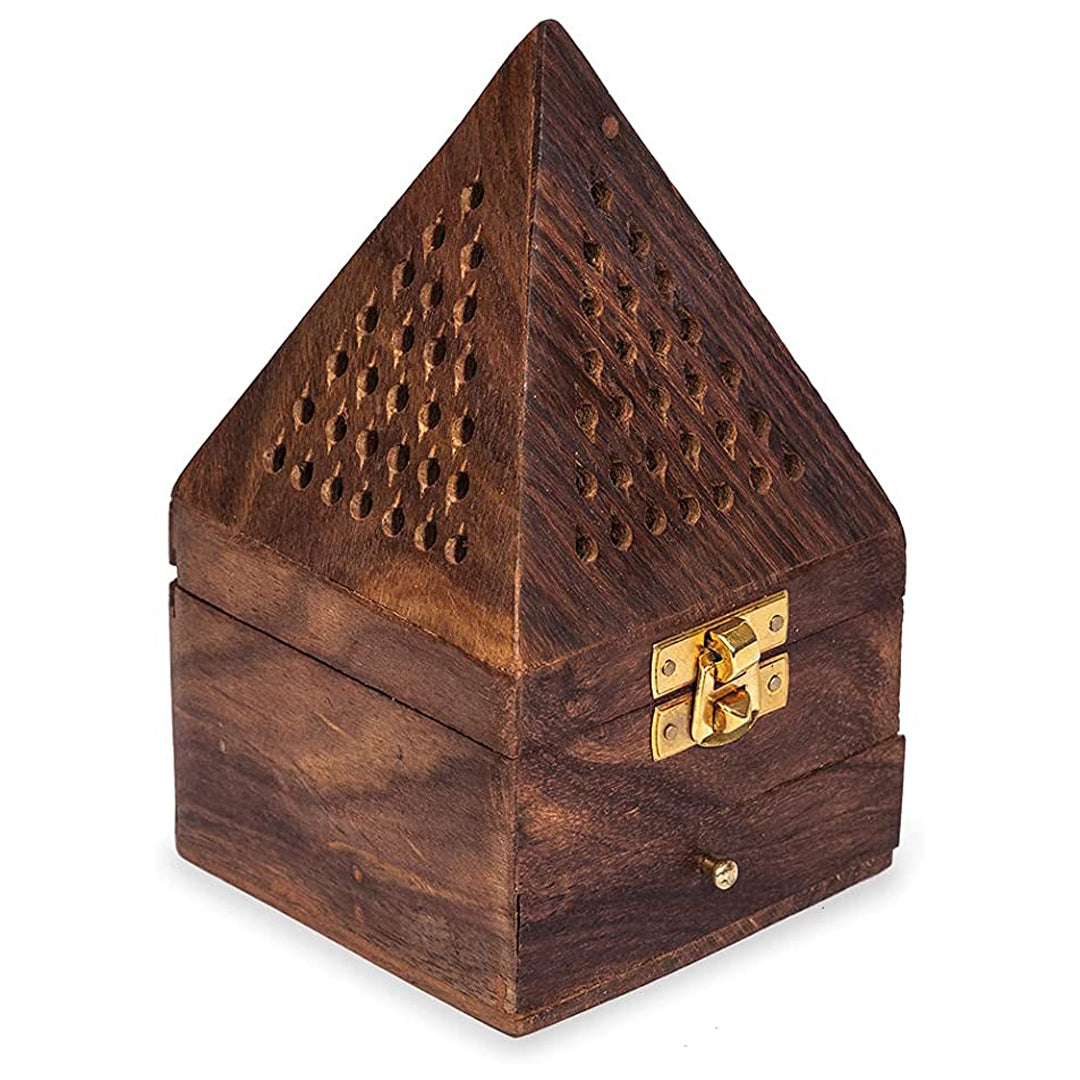 Arabic Incense Burner - Wooden Pyramid