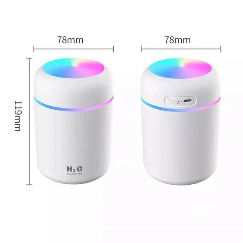 Dimension Of Aroma Lamp Colourful Humidifier