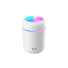 Aroma Lamp Colourful Humidifier on white background with colourful night ligt on
