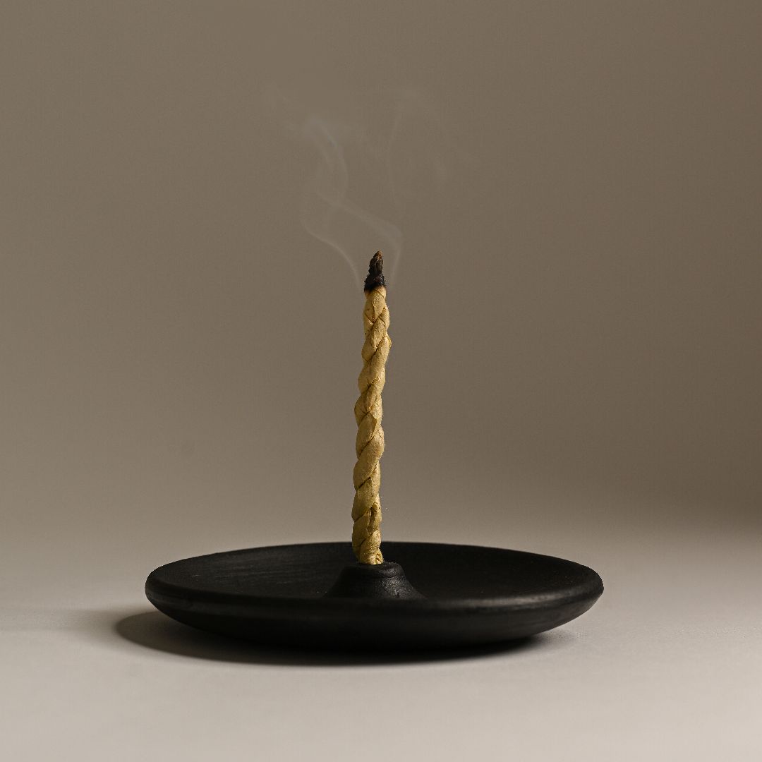 Burning of Krishna Rope Incense