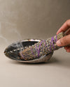 Burning shot of Lavender sage