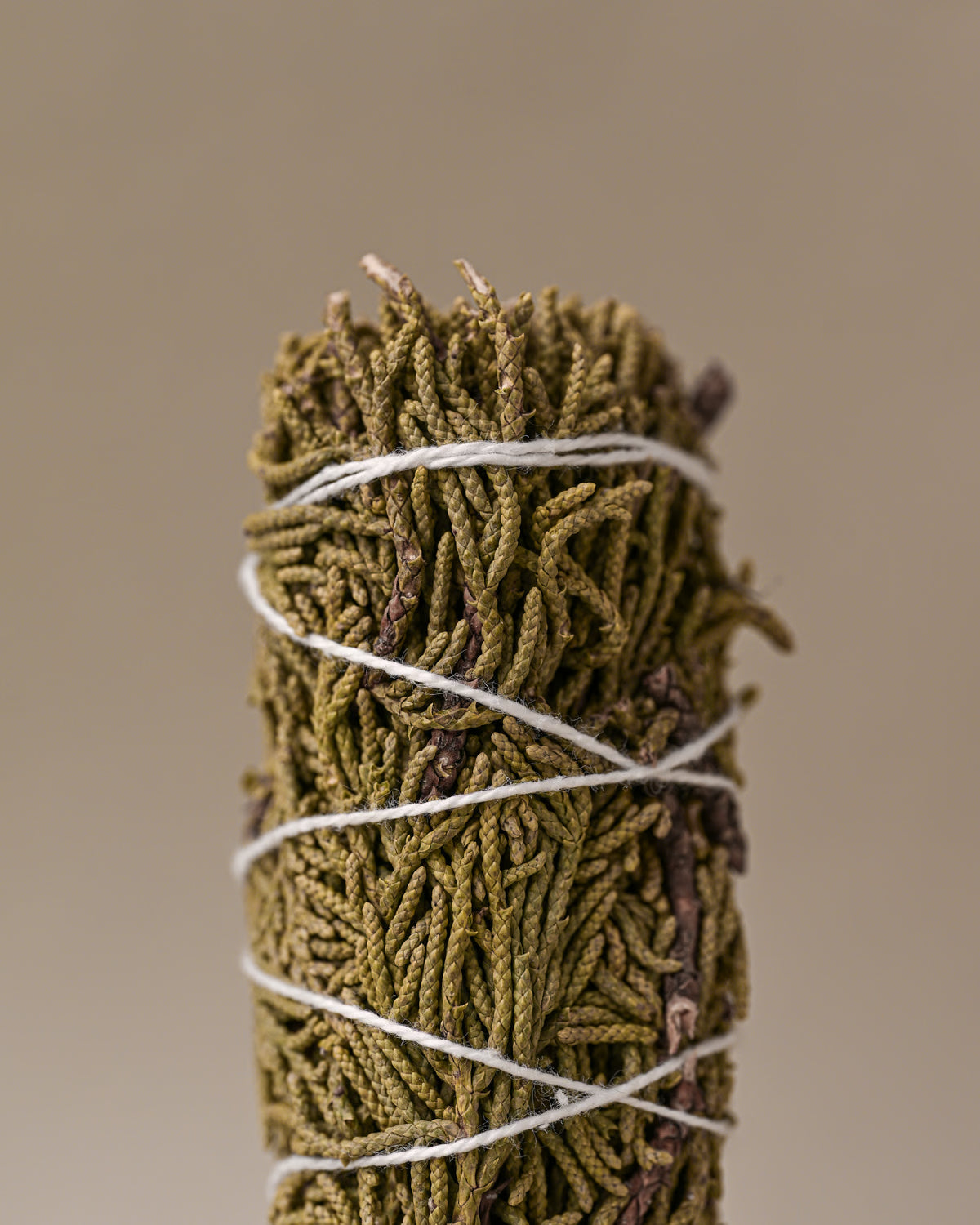 Close up of Juniper smudge stick