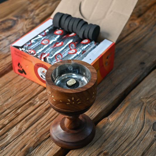 Charcoal Tablets for Resin Incense Burning- 1 Box