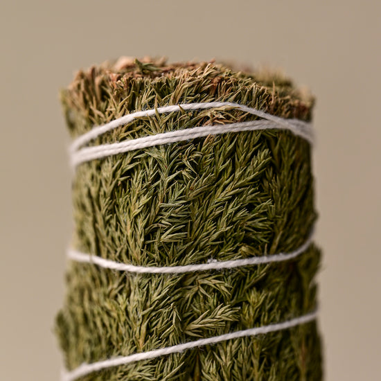 Details of Cedar smudge stick