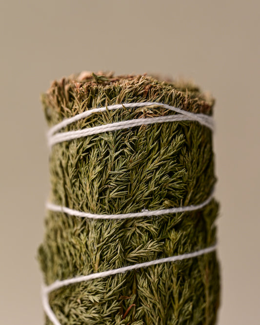 Details of Cedar smudge stick