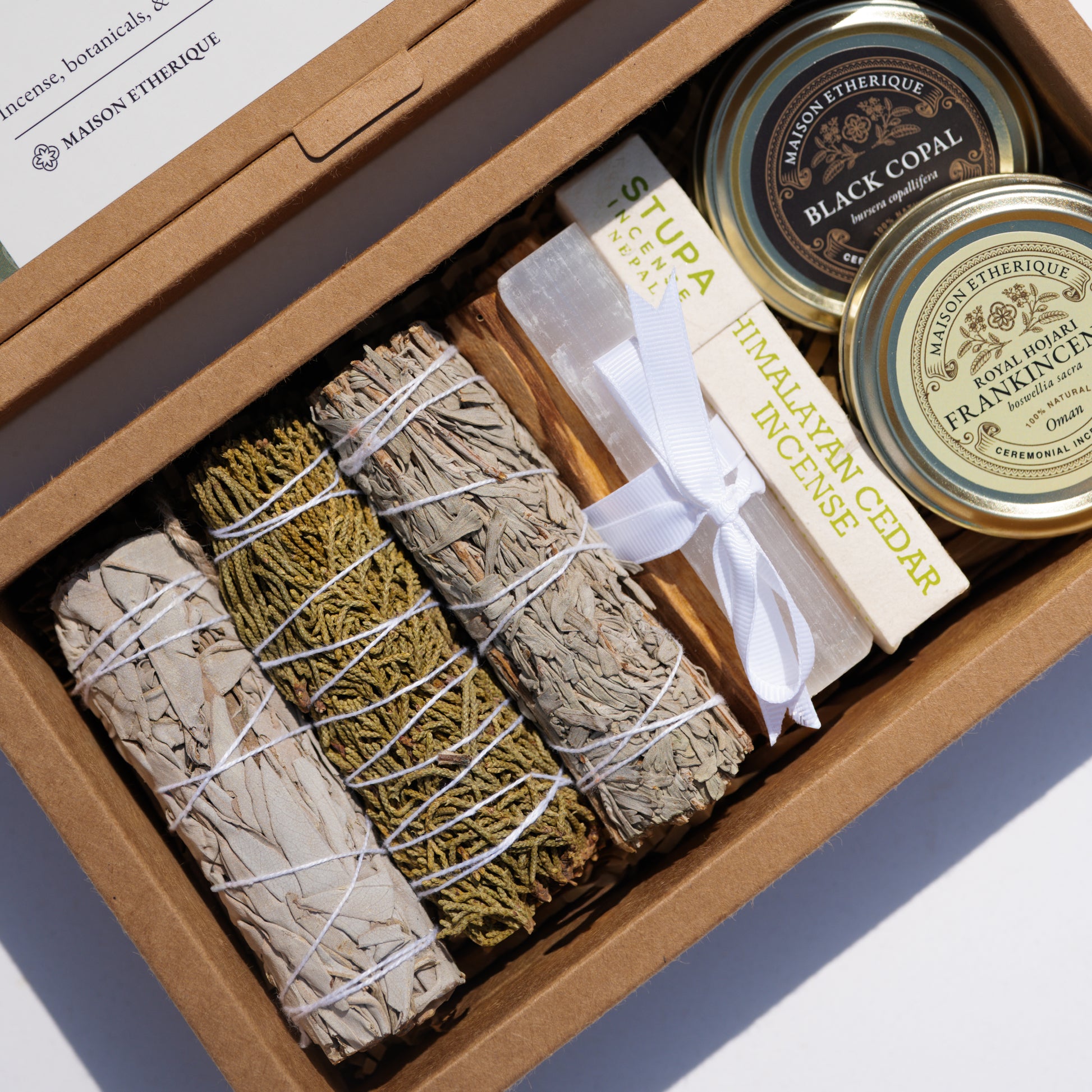 White Sage, Himalayan Cedar Incense, Frankincense