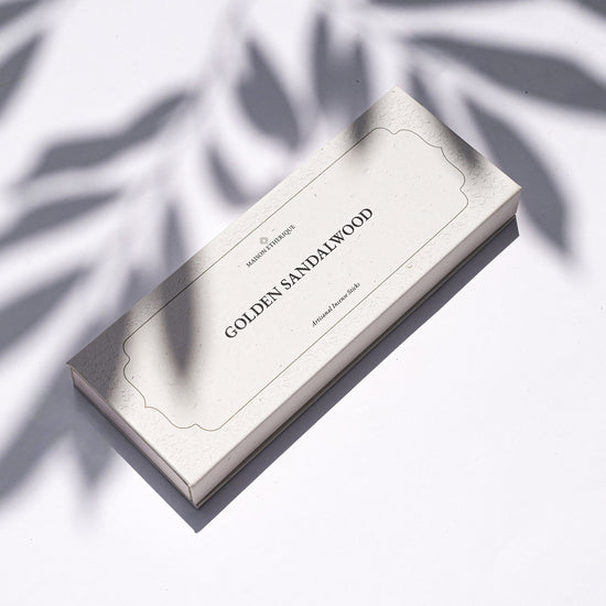 Golden sandalwood insence box