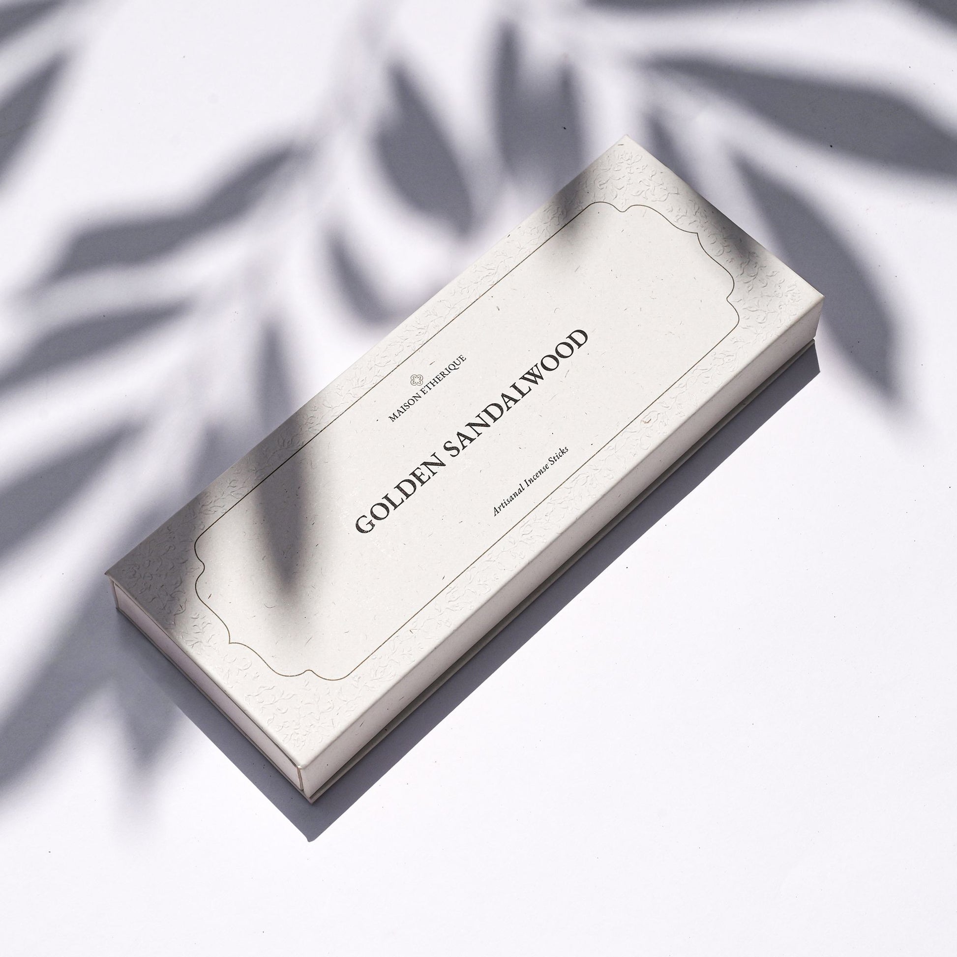 Golden sandalwood insence box