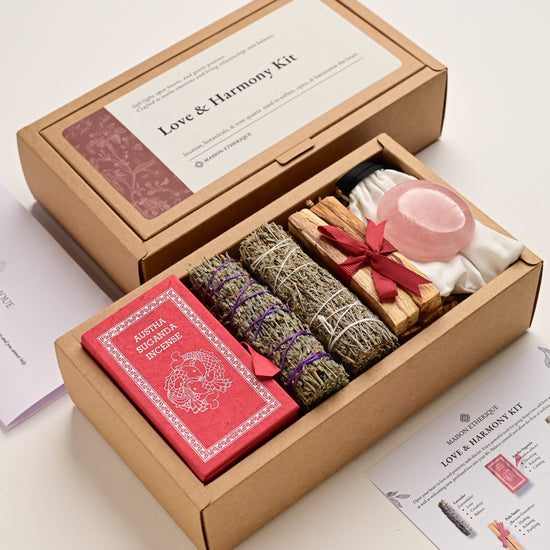 Incense Sticks Lavender Palo santo Rose quartz 