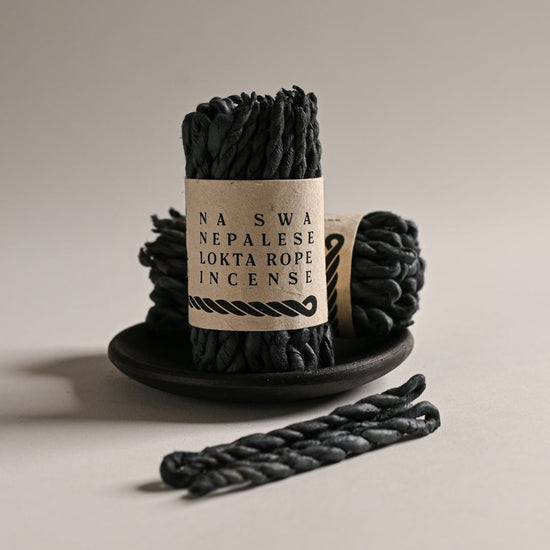 Black Nepalese Lokta Rope Incense 