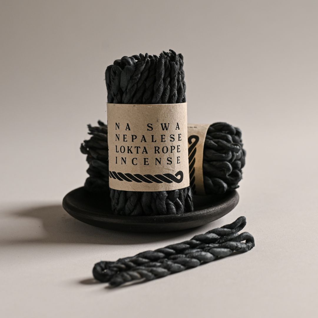 Black Nepalese Lokta Rope Incense 