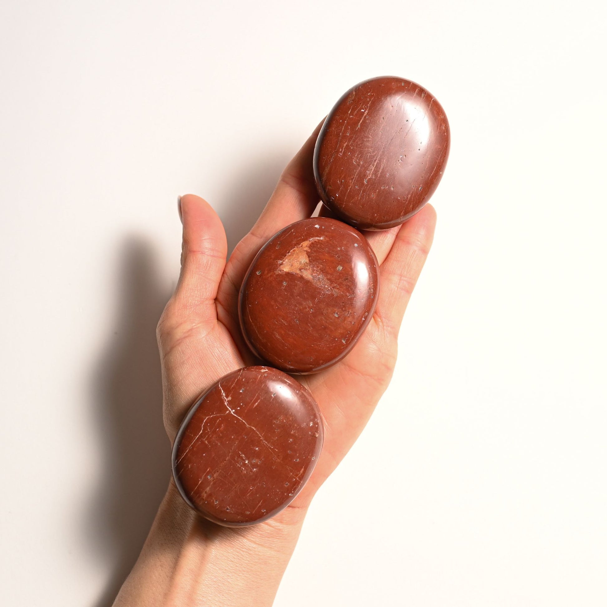 Red Jasper Palm Stones