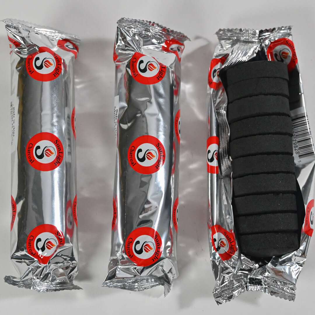 Charcoal Tablets 3 Rolls for Resin Incense Burning