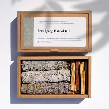 Open and closed of Smudging Ritual kit