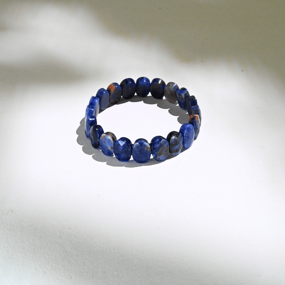 Sodalite Bracelet on white surface