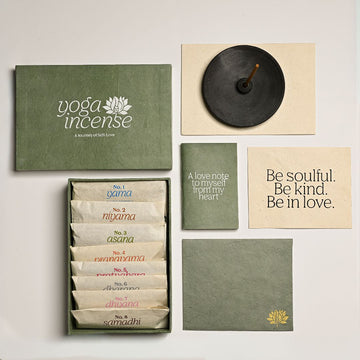 Yoga incense set with packaging 