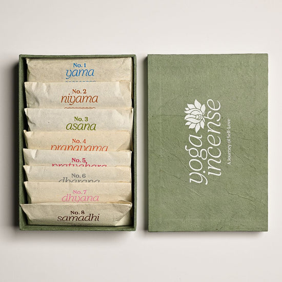 Yoga Incense closed and opened one