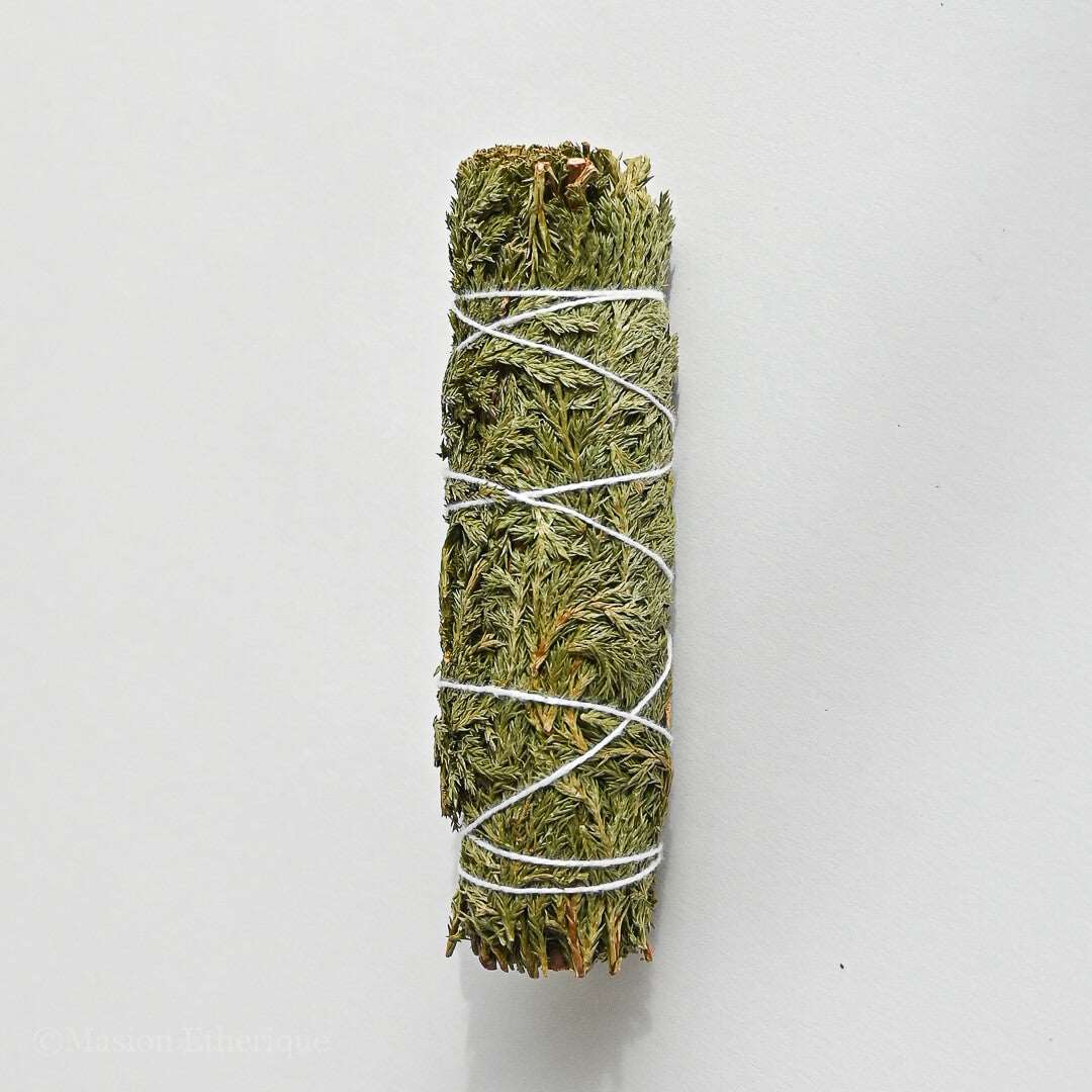 Cedar Smudge Stick 4 inches tied with pure cotton thread