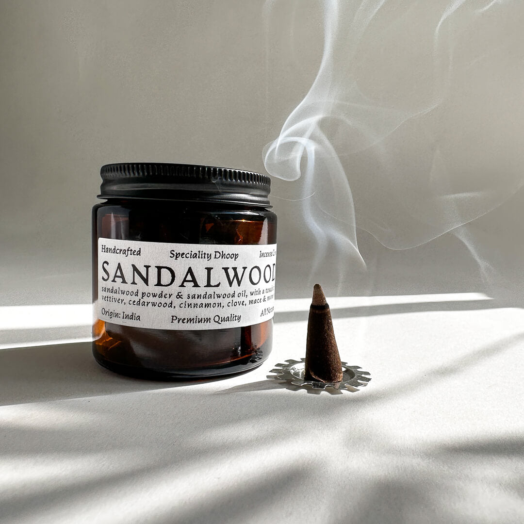 Divine Sandalwood Incense Dhoop Cones