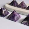 Amethyst Pyramid placed on table