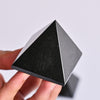Black Tourmaline Pyramid in hand