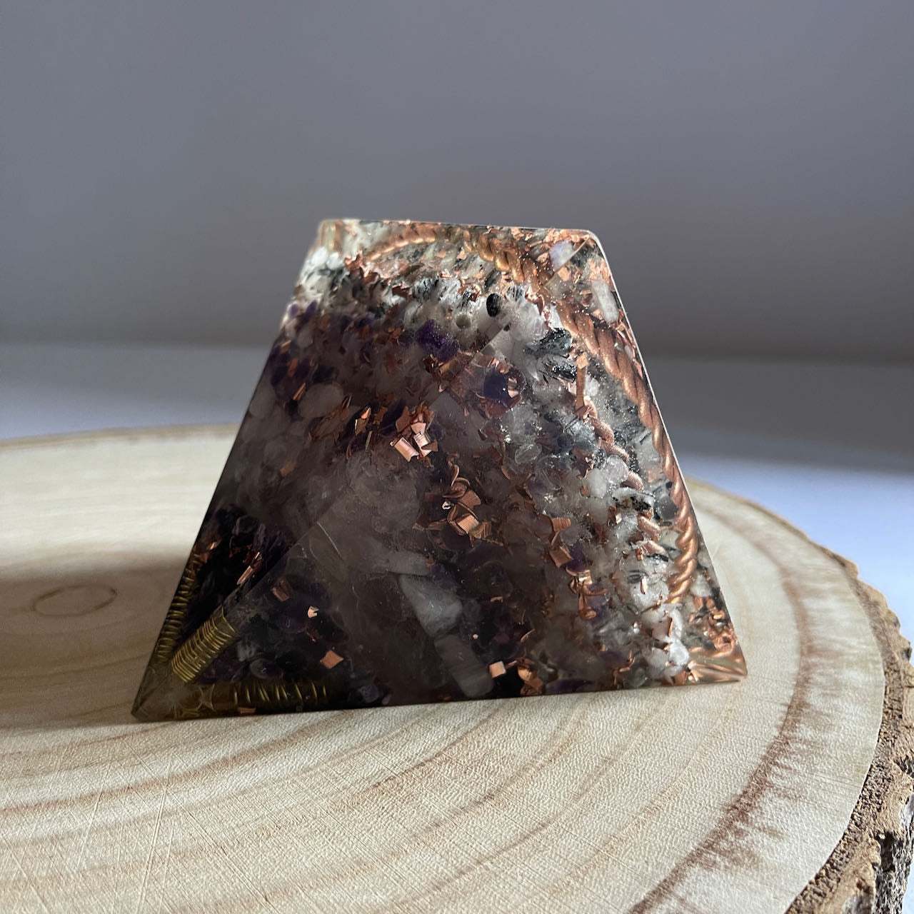 Orgonite Pyramid - Balance and Protection from top