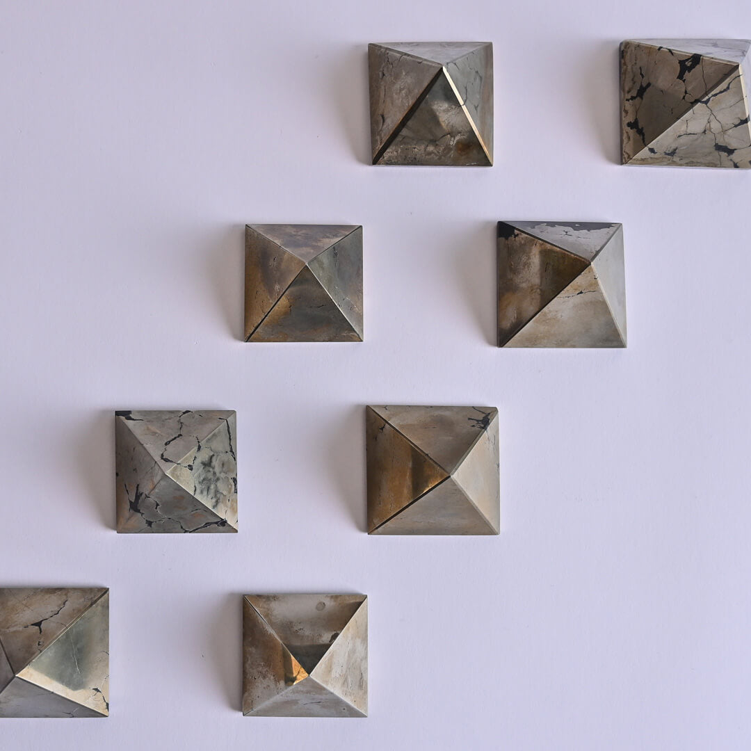 Pyrite Pyramids top view