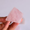 Rose Quartz Pyramid in hand
