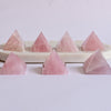 Rose Quartz Pyramids placed together