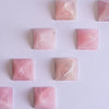 Rose Quartz Pyramids top view