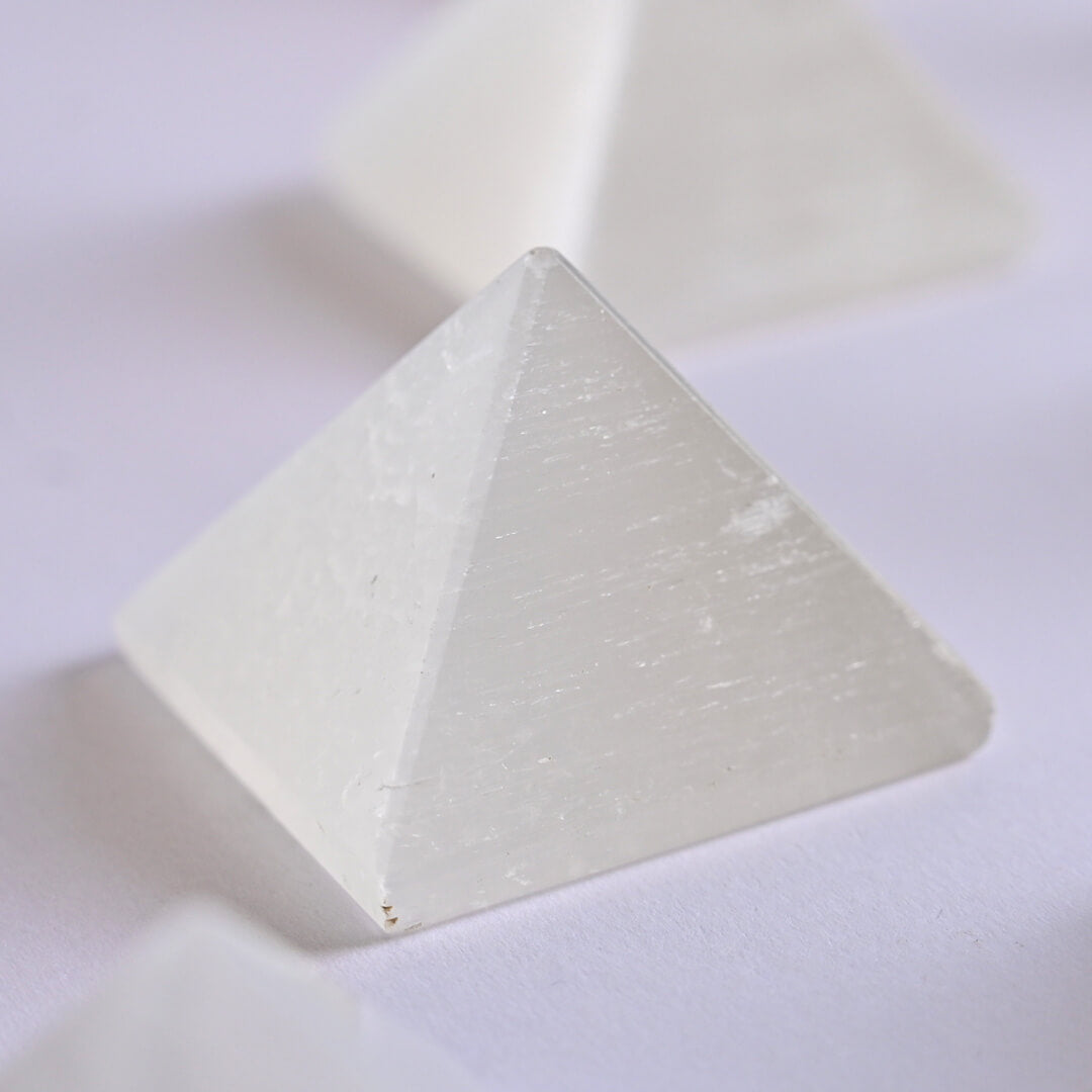 Selenite Pyramid  by Maison Etherique