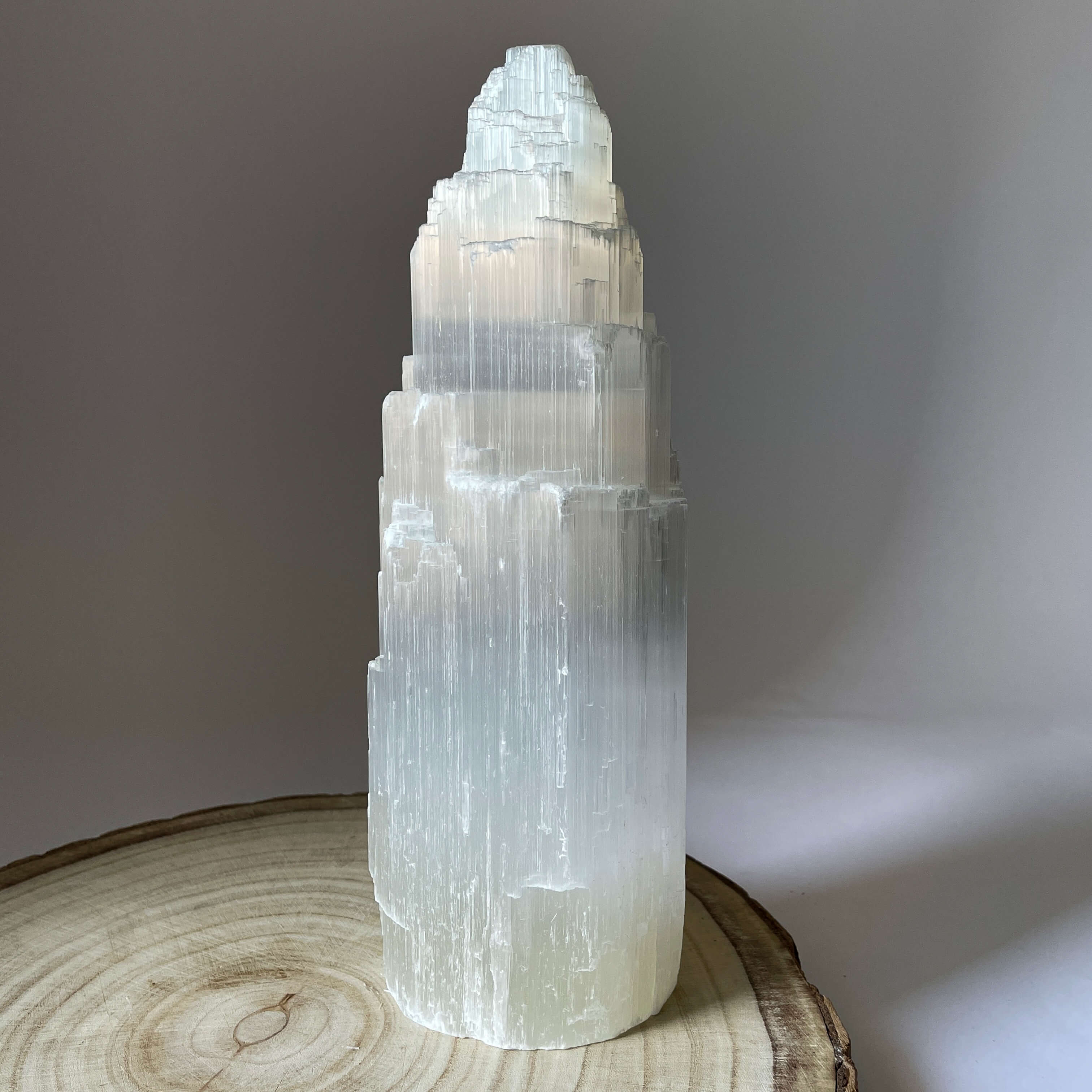 Selenite Crystal Tower - 30cm on the table