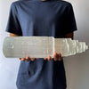 Load image into Gallery viewer, A man showing A Selenite Crystal Tower - 40cm 